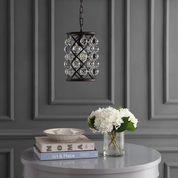 Gabrielle Crystal/Metal LED Pendant